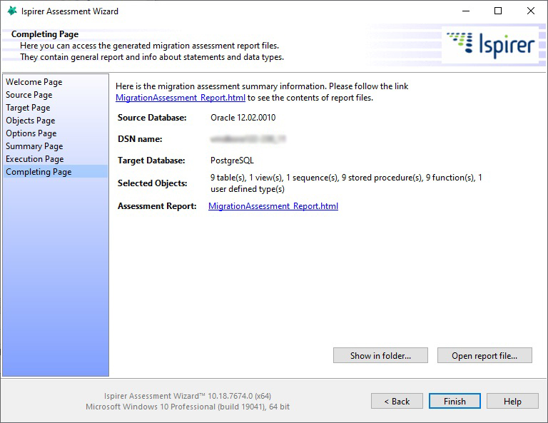 Assessment Oracle to PostgreSQL8