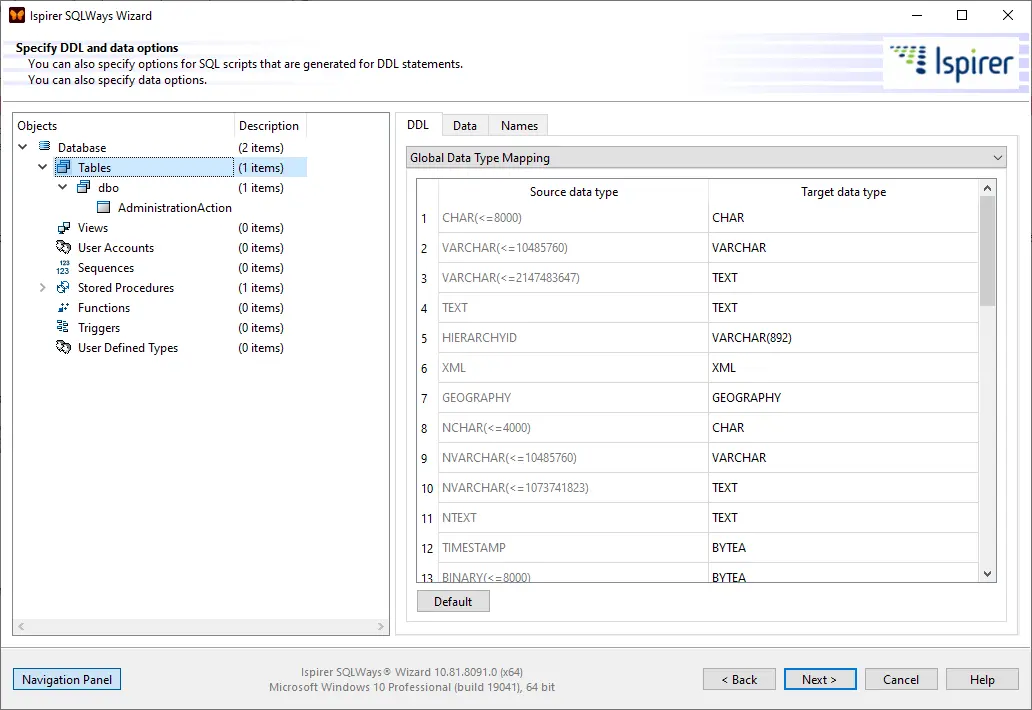 Data migration options