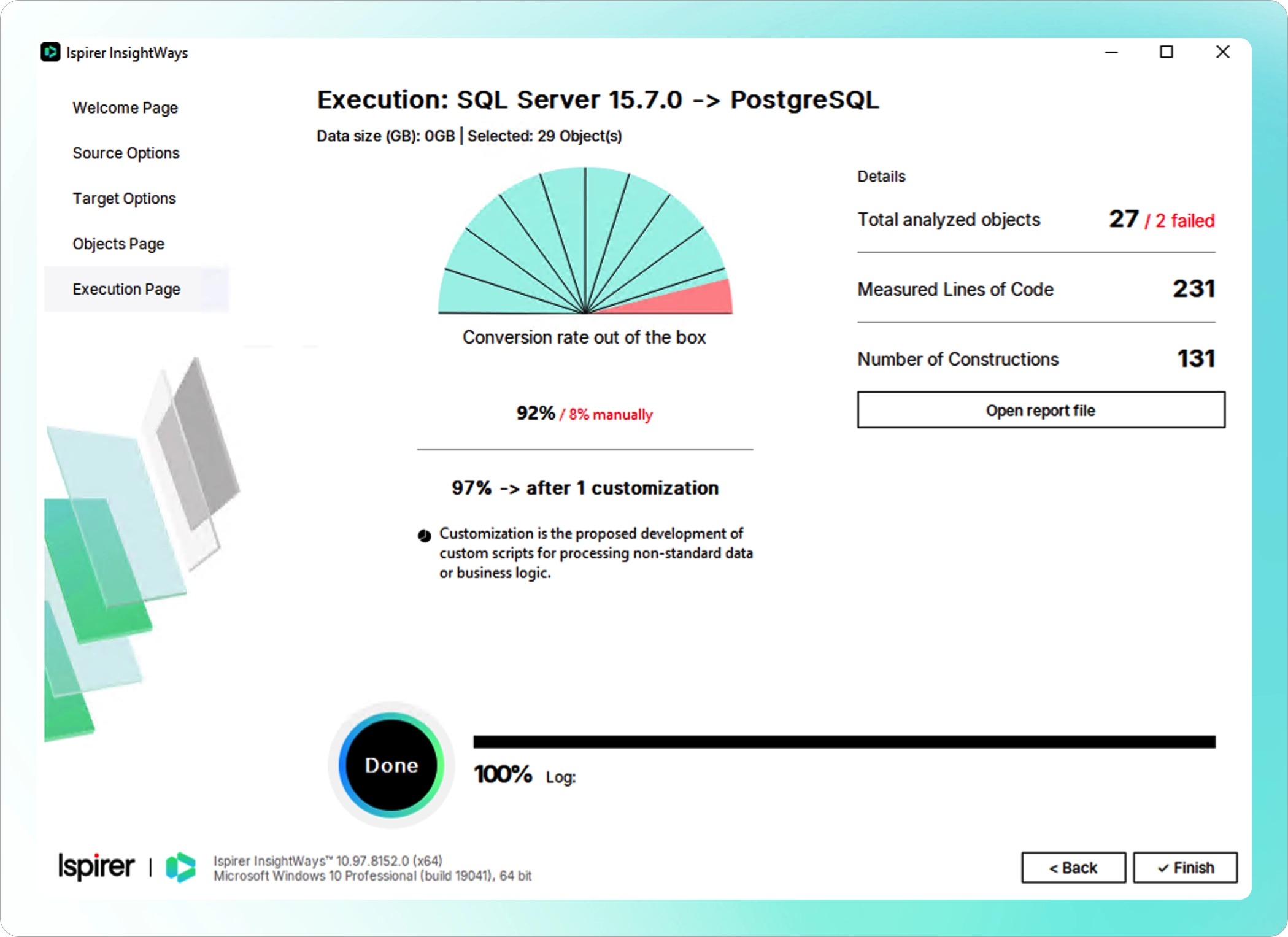 InisightWays Execution page