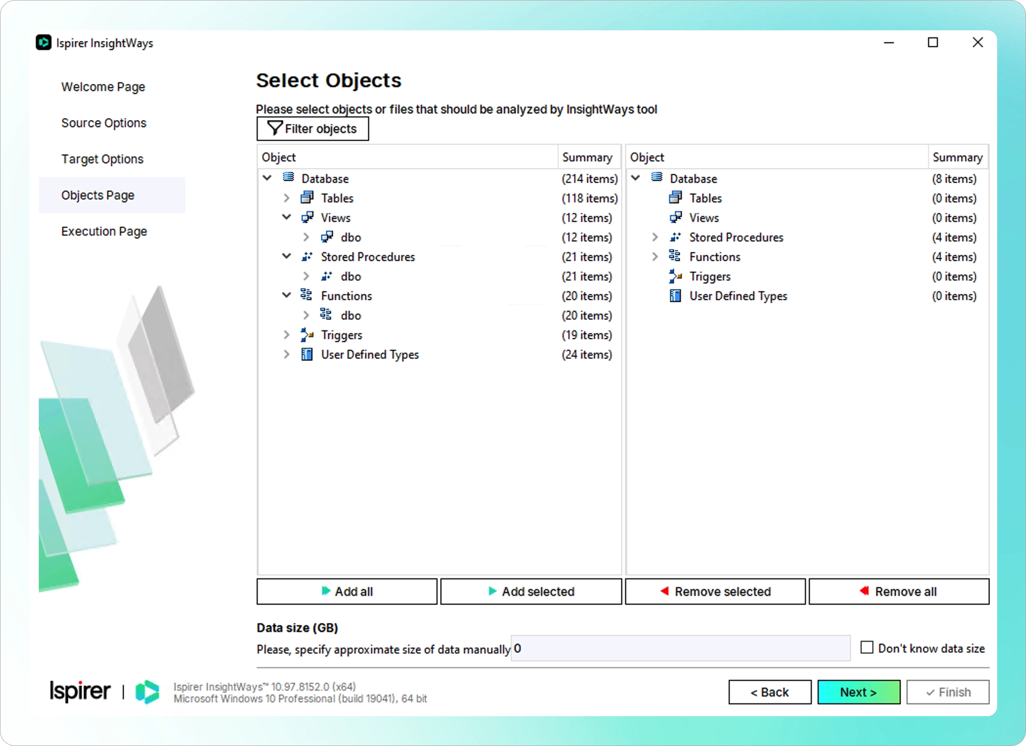 Select objects InsightWays