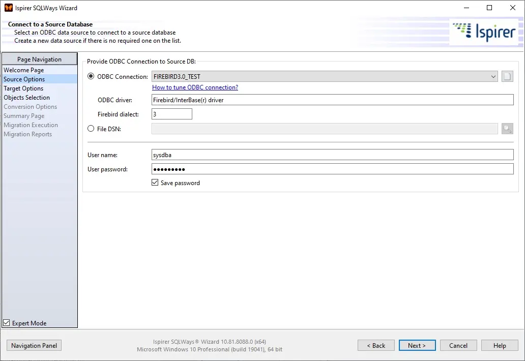 Source options